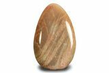Polished Free-Standing Peach Moonstone - Madagascar #247536-1